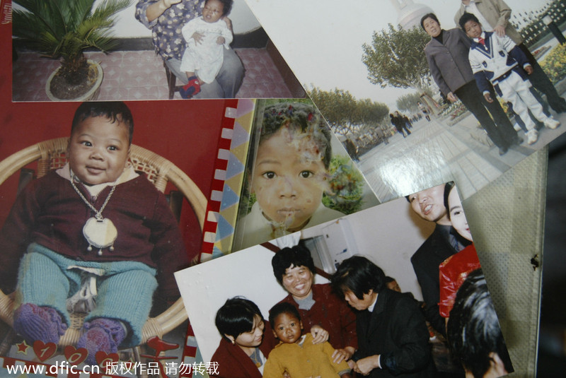 Shanghai woman and her black grandson