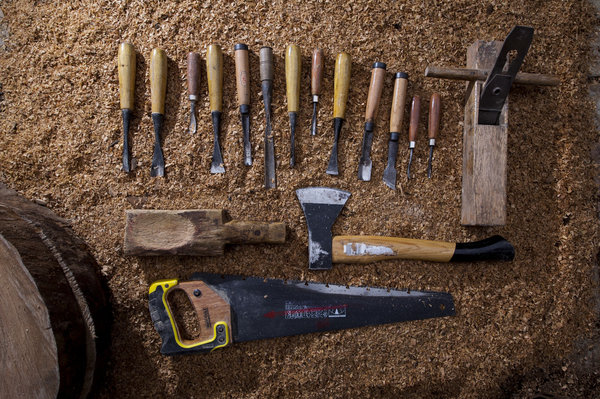 Young man makes living from ancient craft