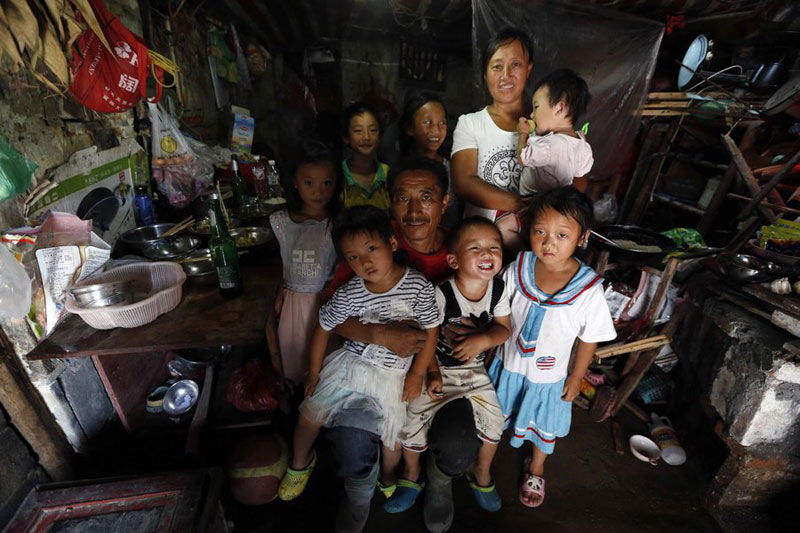 Family of nine struggles to survive