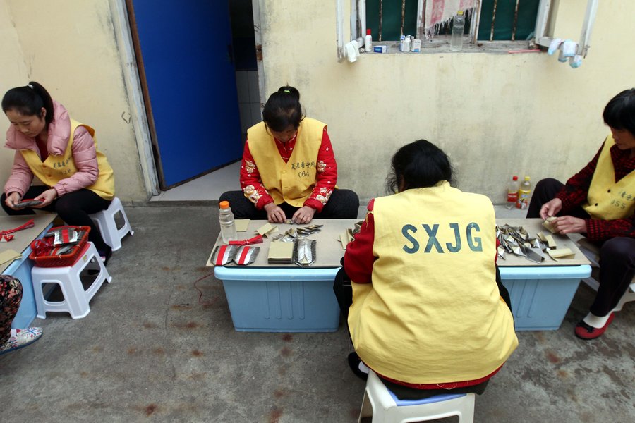 Filling time while doing time in a Chinese prison