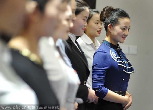 Parade of beauty at job fair