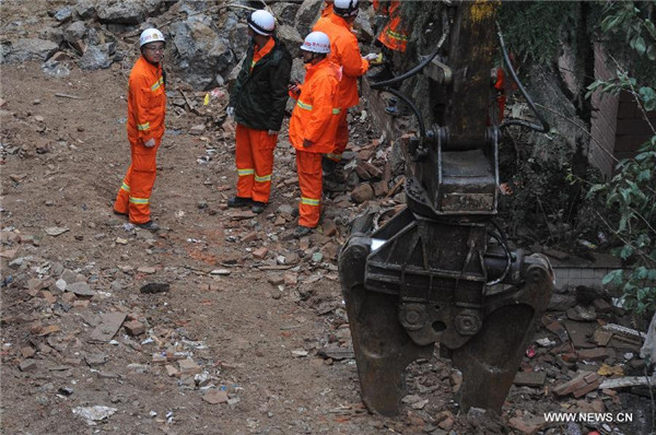 Building collapse in Guizhou caused by landslide: govt