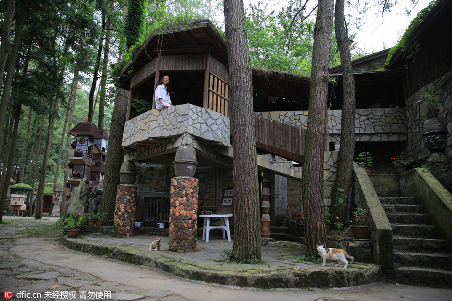 Professor quits job, builds exotic castle