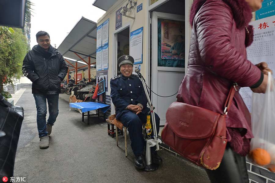 One security guard dedicates 19 years to his work