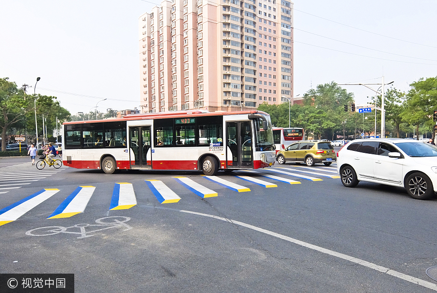 Zebra lines go 3D in Beijing