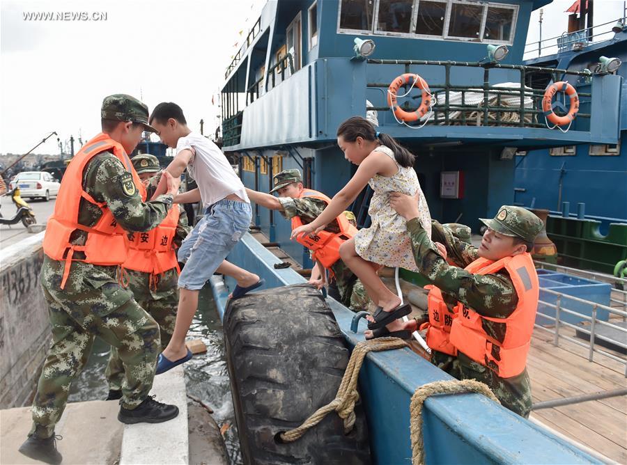 Typhoon Nesat makes landfall in east China