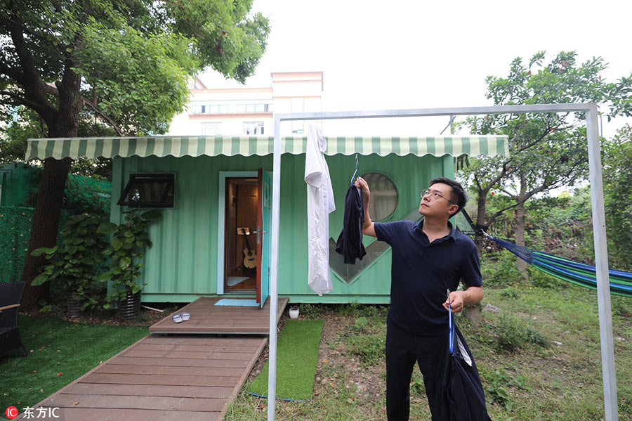 Rented container turns into fairy-tale garden home