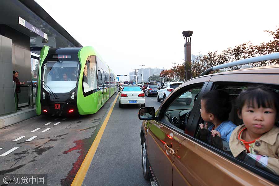 World's first railless train on test run