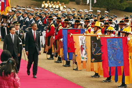 Obama meets with S Korean president for summit