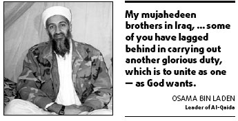 Bin Laden scolds Al-Qaida followers