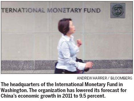 IMF cuts China 2011-12 economic growth estimates