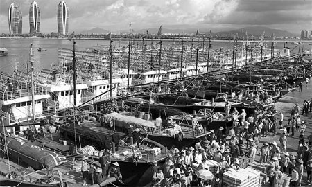 Vessels set off for Nansha