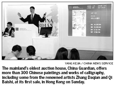 Oldest auction house brings down hammer in HK