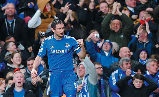 Ugly scenes can't ruin Lampard milestone - Benitez