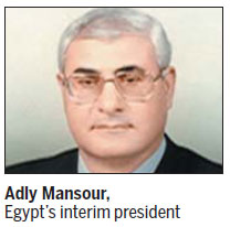 Egypt's interim president sworn in amid crackdown