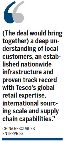 Tesco to merge China business with SOE