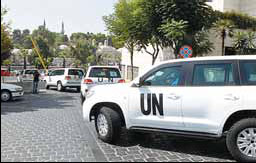 Snipers shoot at UN weapons inspectors