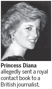 Diana leaked phone numbers, journalist claims