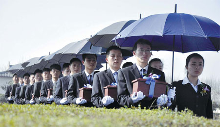 Unclaimed ashes get proper burial