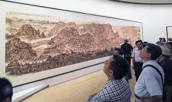 Exhibition of artist Li Xiaoke's paintings held in Beijing