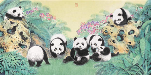 Panda painter raises awareness