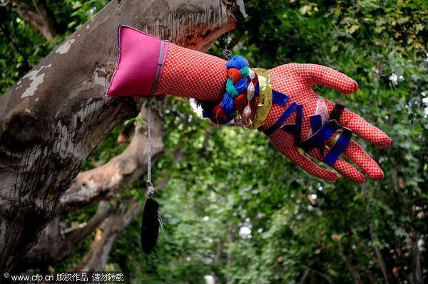 Socks hung out in Hangzhou's new 'art zone'