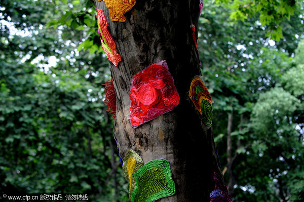 Socks hung out in Hangzhou's new 'art zone'