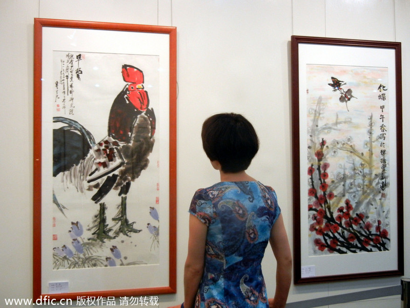 Contemporary Chinese paintings on display in Suzhou