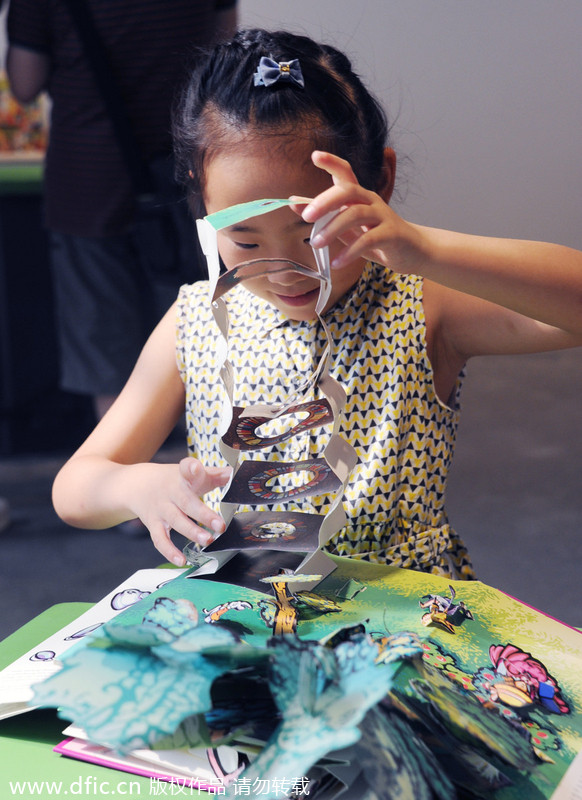 Pop-up books on show in Shanghai