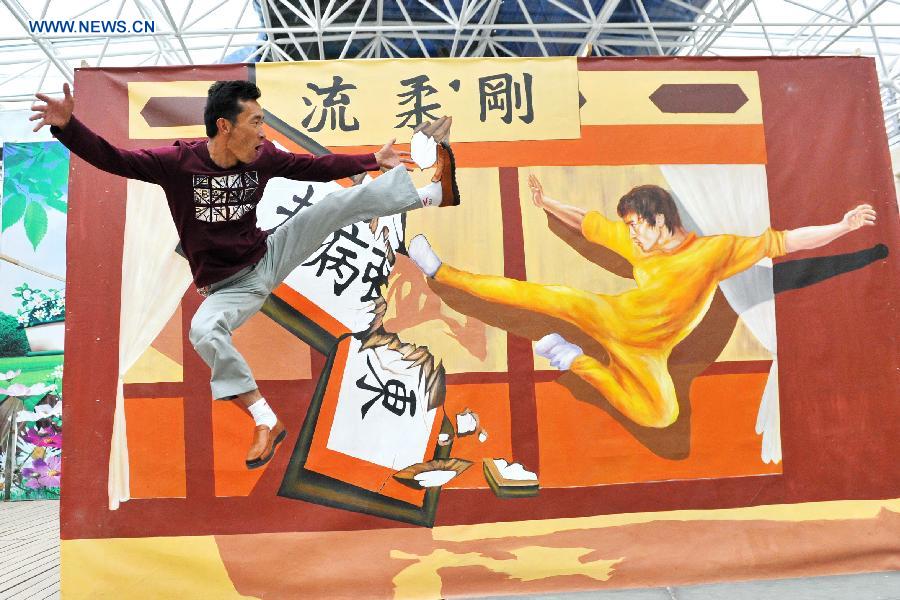 Exhibition of 3D trick art held in Lhasa