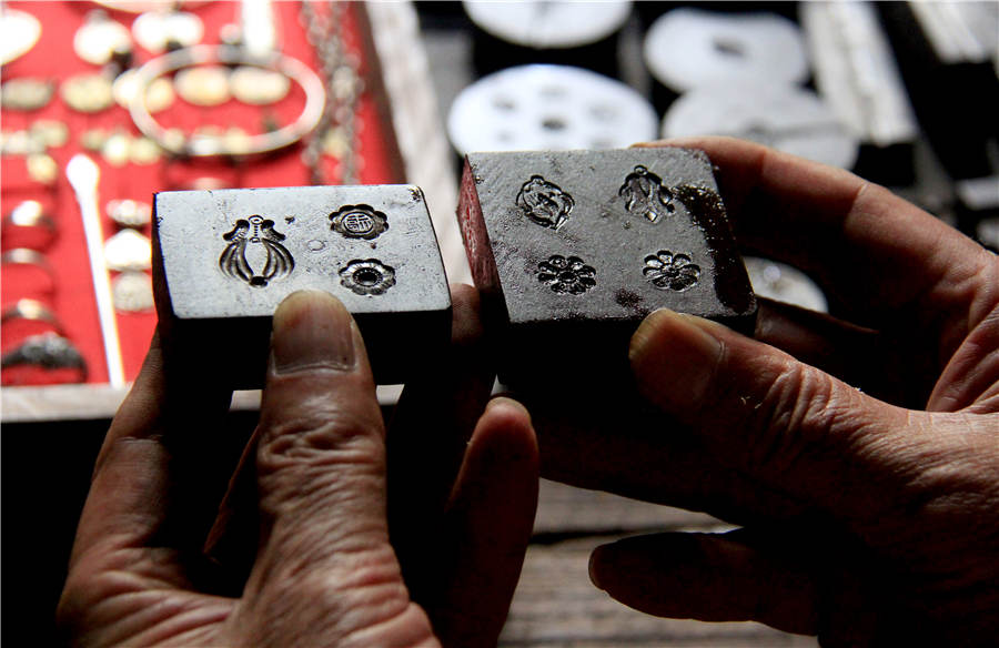 Craftsman sticks to handmade silver craft