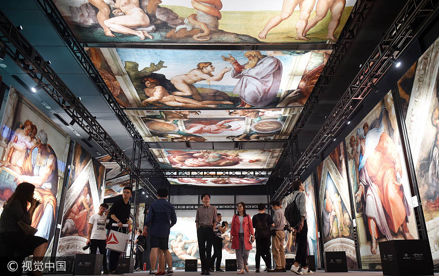 Michelangelo's frescos recreated in Shanghai