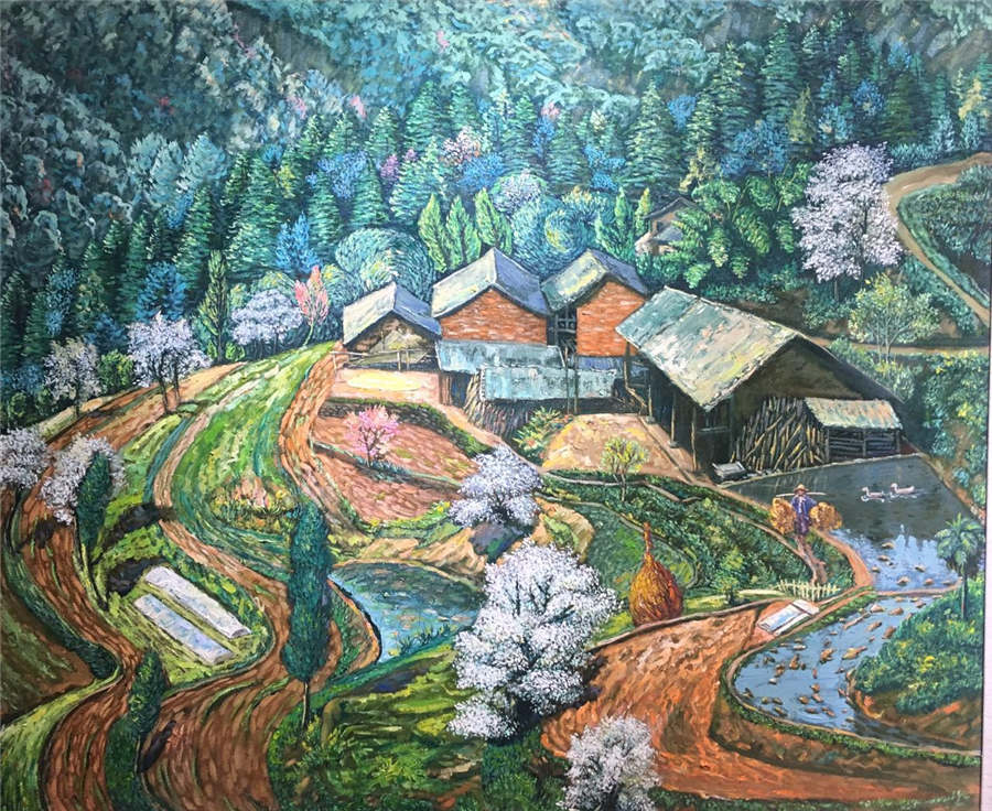 Chongqing farmer becomes oil painting master