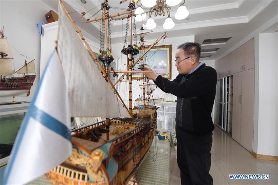 Chinese retiree becomes model ship master