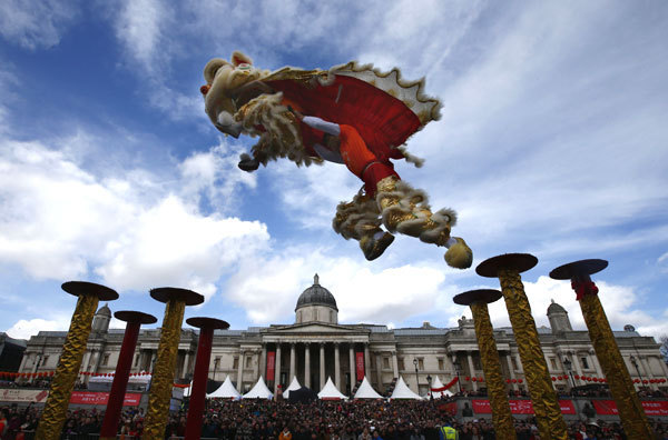 Chinese New Year gala heats heart of London