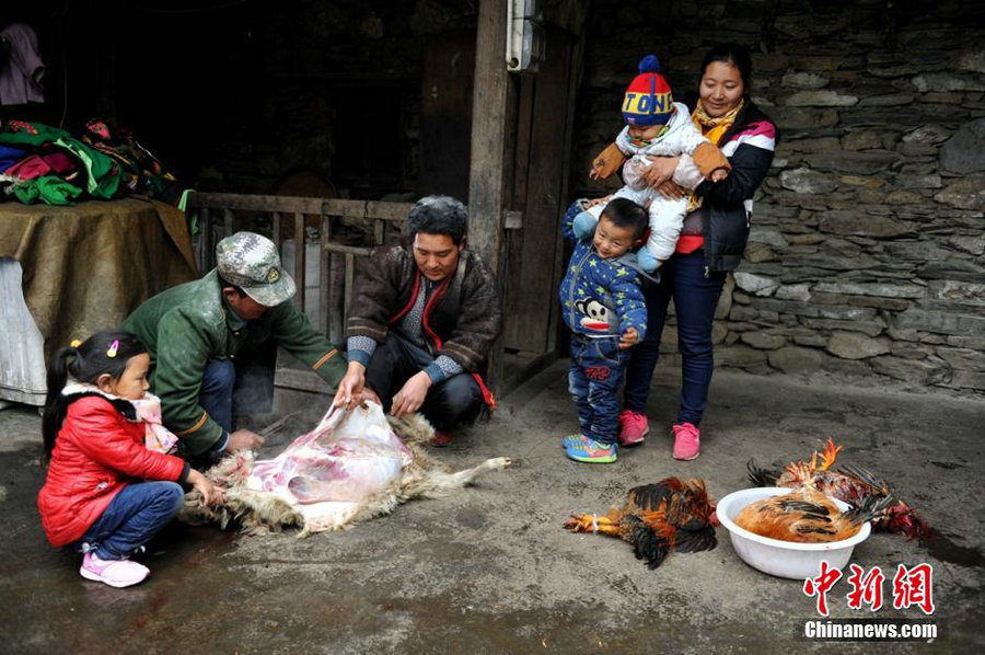 Grand festival in the remote mountain