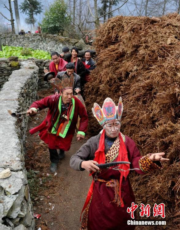 Grand festival in the remote mountain