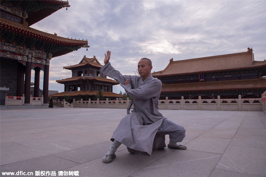 Images capture modern life of a warrior monk