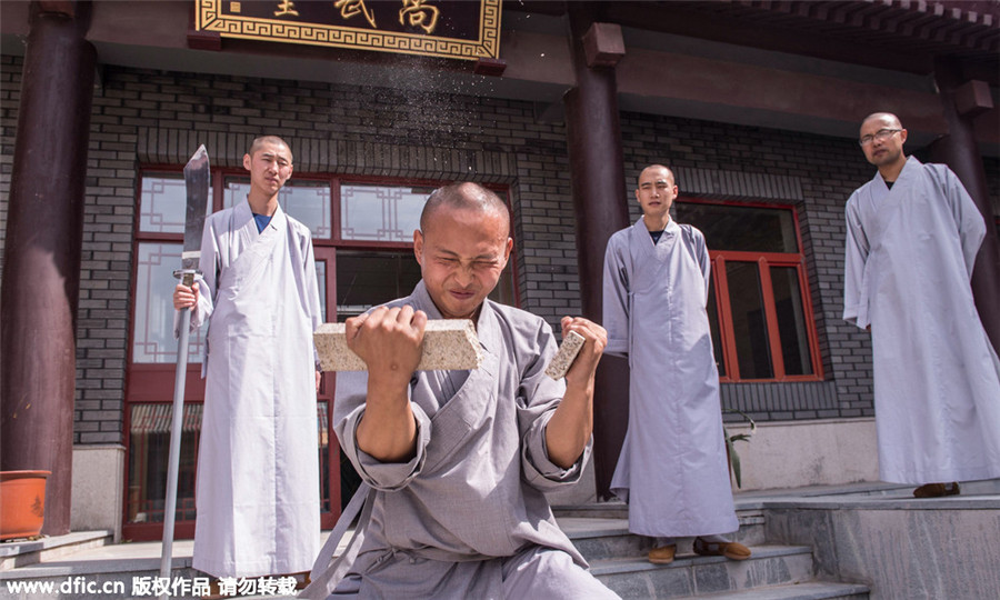 Images capture modern life of a warrior monk