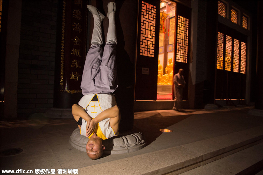 Images capture modern life of a warrior monk