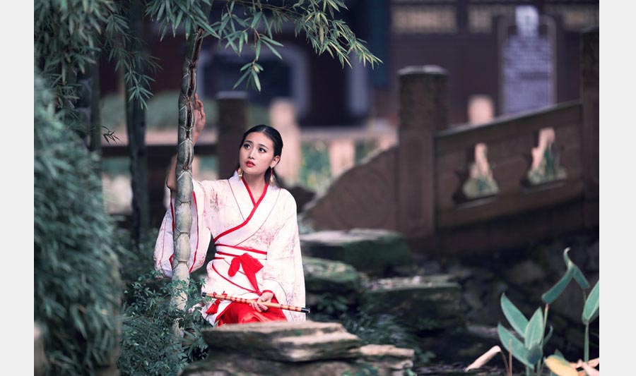 Art photos of beauty in ancient costumes