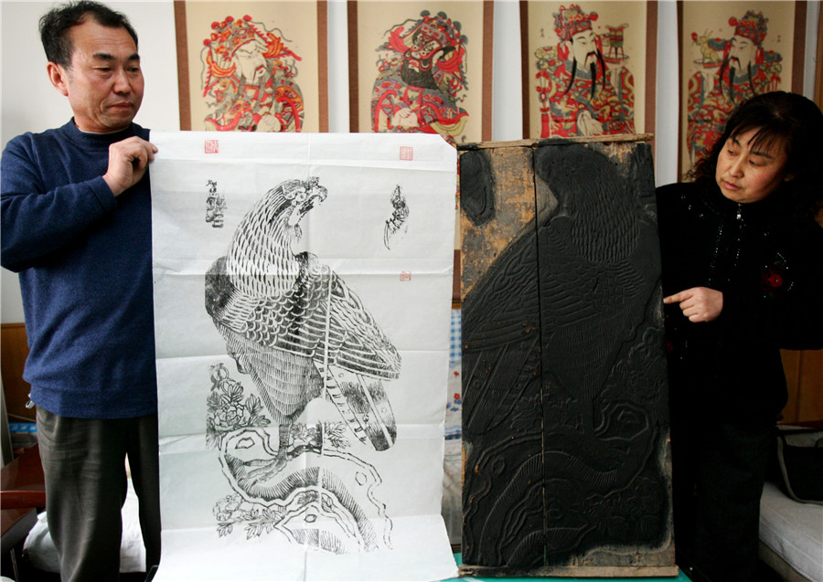 Traditional Fengxiang New Year paintings in Shaanxi