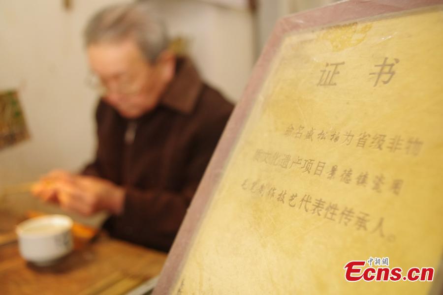 80-year-old man keeps brush making craft alive