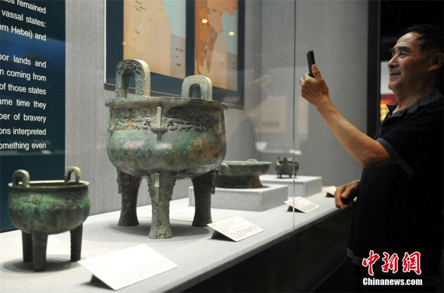 Cultural relics displayed in Hebei