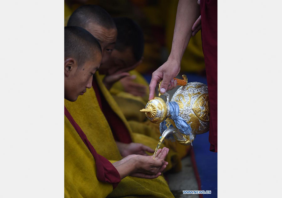 Unveiling of Buddha event held at Zhaxi Lhunbo Lamasery in China's Tibet