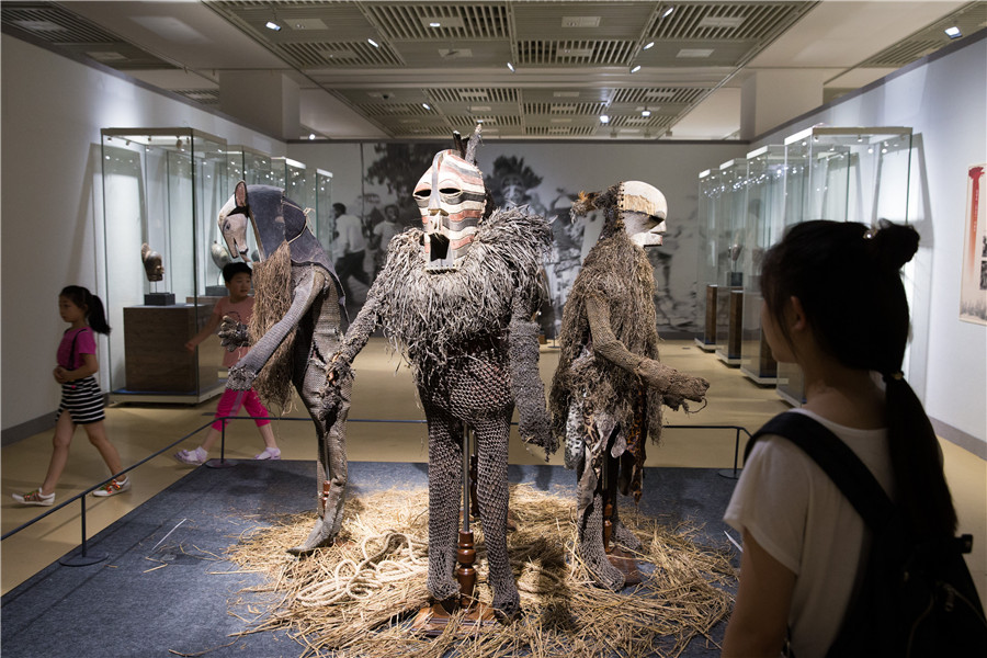 Exhibition of African masks held in E China