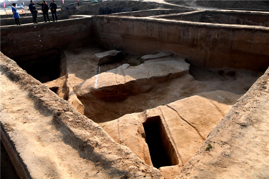 Site of ancient city of Zhenghan in C China