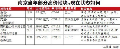 南京一地王被收回 開發商損失2.3億