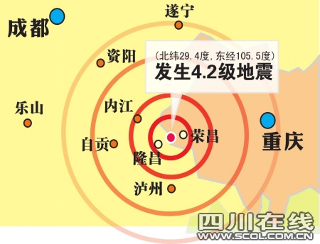 渝川交界發(fā)生4.2級(jí)地震 電力與通訊中斷20分鐘