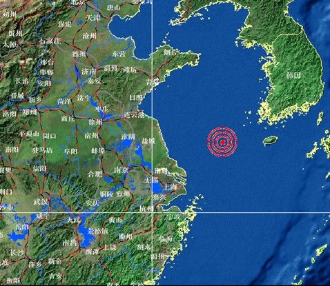 南黃海9時19分發生5級地震 上海部分地區有震感